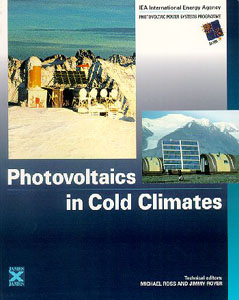 [The front cover of Photovoltaics in Cold Climates.]